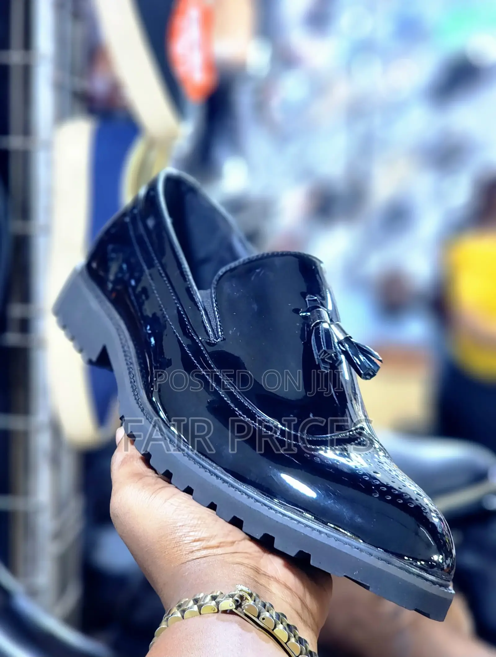 Shiny Oxfords Black