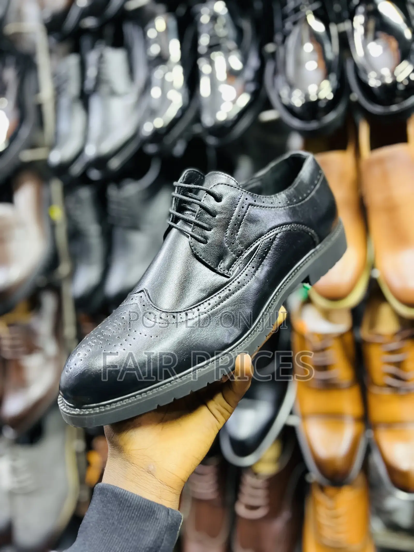 Office Leather Oxfords Black
