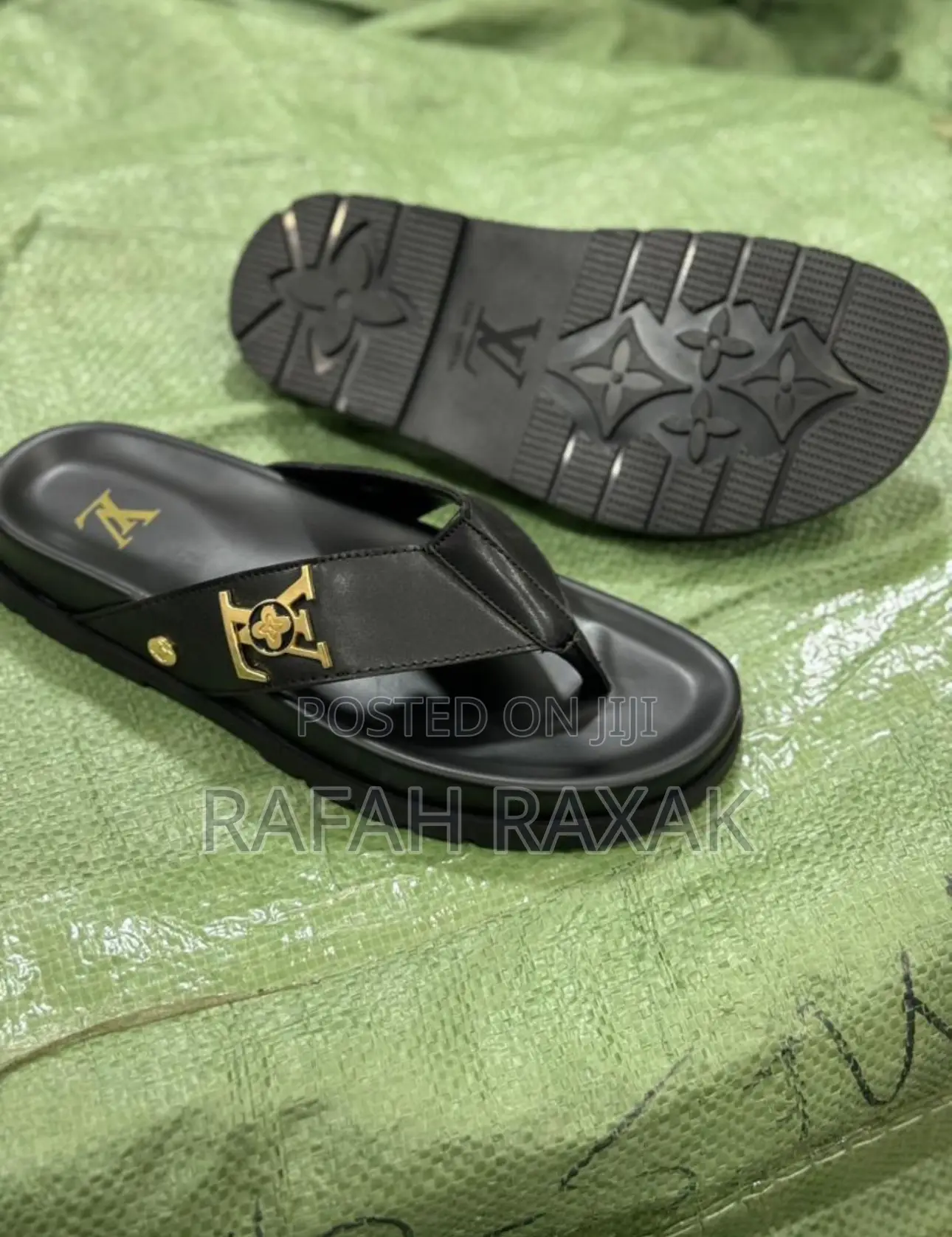 Original Men’S Louis Vuitton Slipper Leather Sandals
