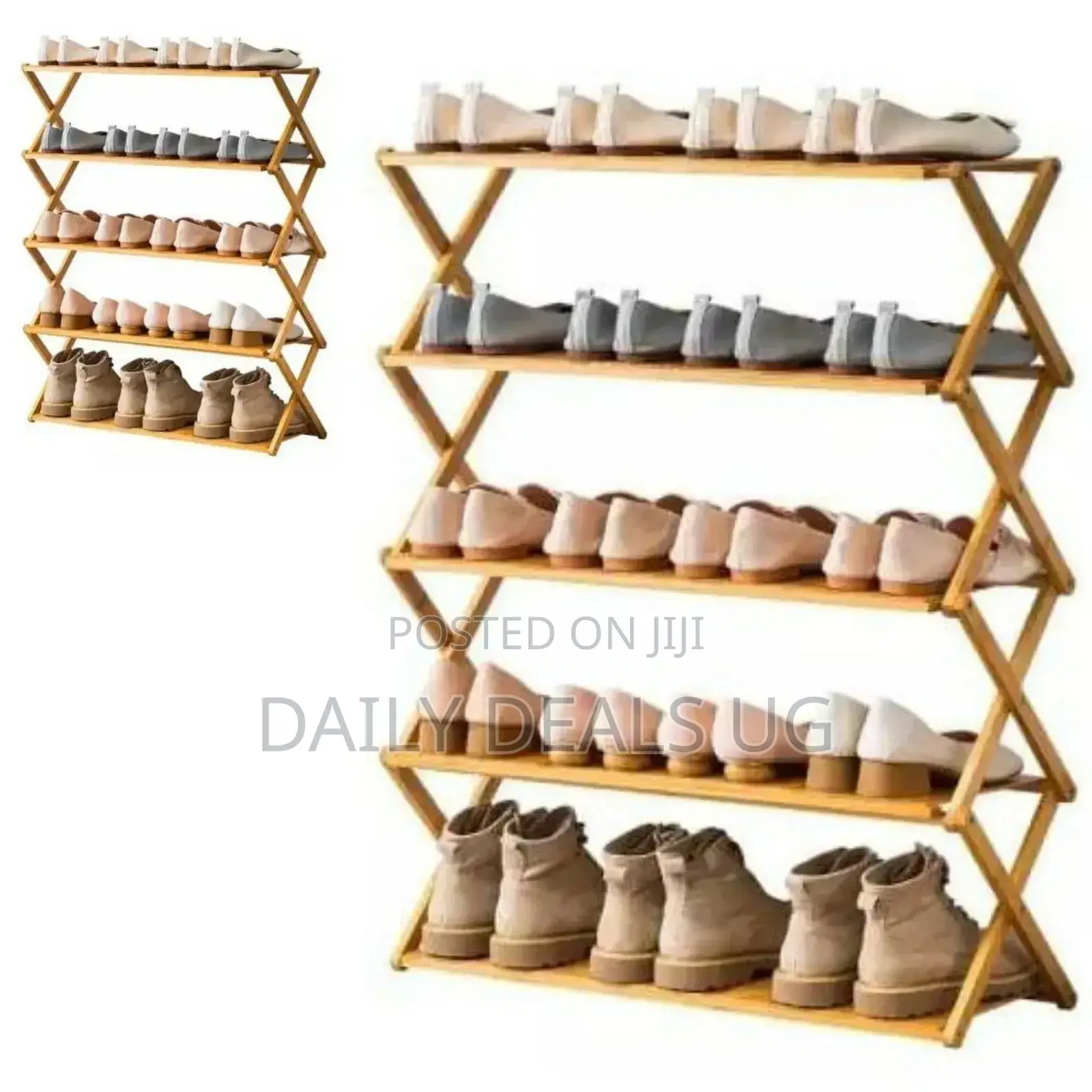 Portable Wooden Shoe Rack