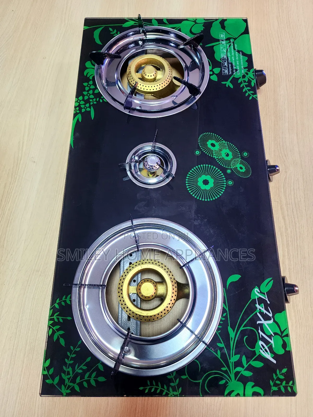 Brand New Pixels Tripple Gas Burner