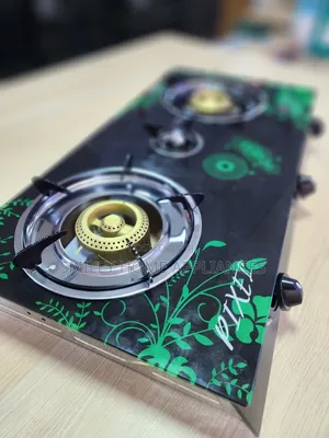 Self Ignited Pixels Tripple Gas Burner Glass