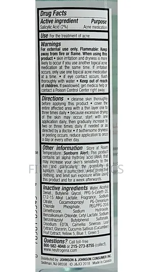 Neutrogena Oil-Free Acne Stress Control Triple-Action Toner