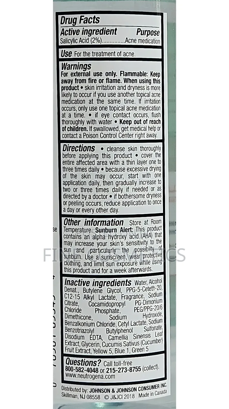Neutrogena Oil-Free Acne Stress Control Triple-Action Toner