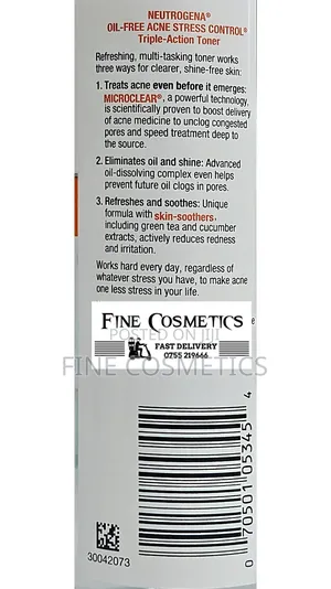 Neutrogena Oil-Free Acne Stress Control Triple-Action Toner
