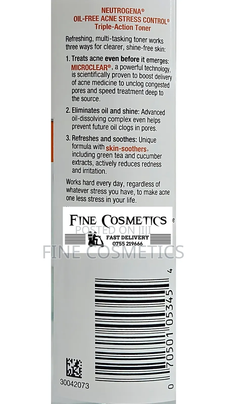 Neutrogena Oil-Free Acne Stress Control Triple-Action Toner
