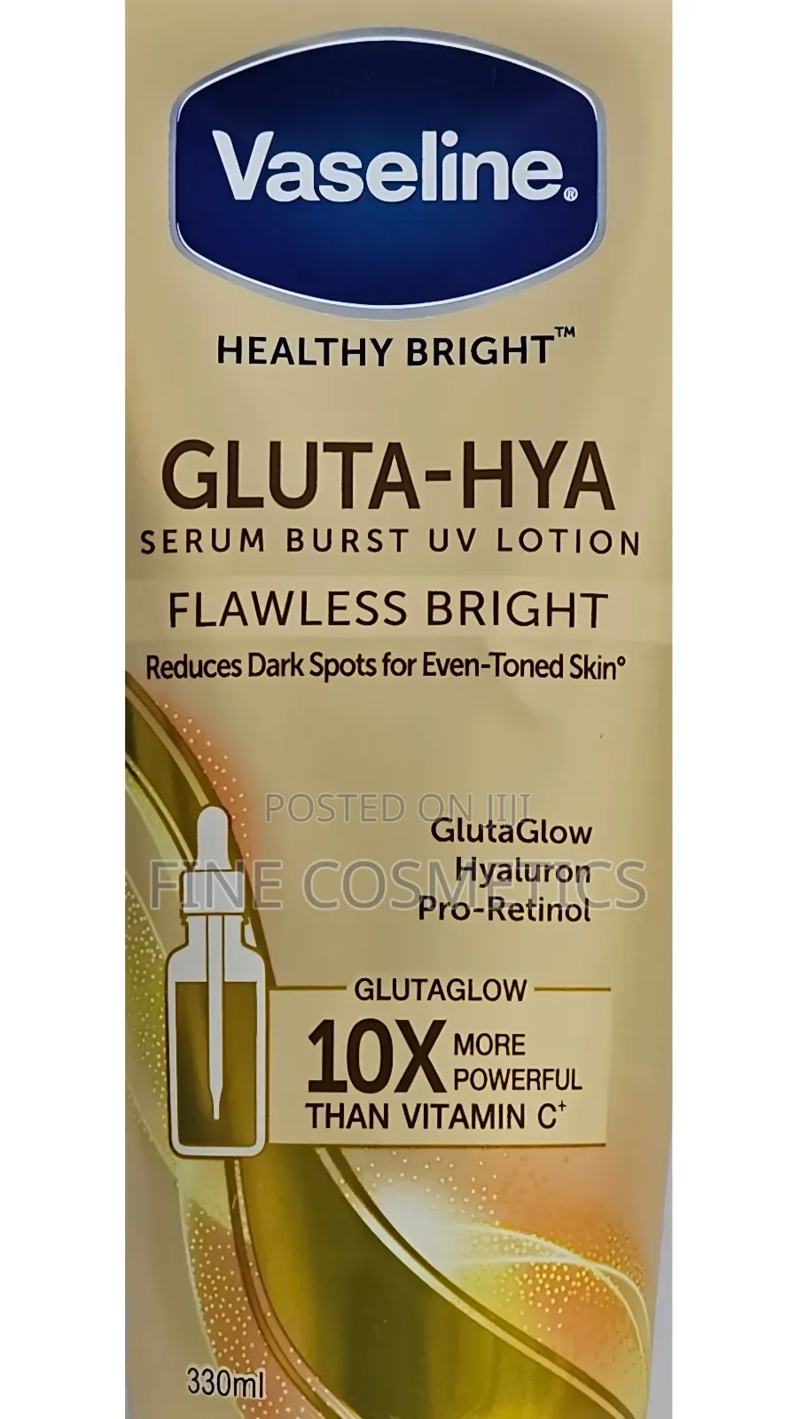 1pc Vaseline Gluta Hya Healthy Bright Serum Burst Lotion.