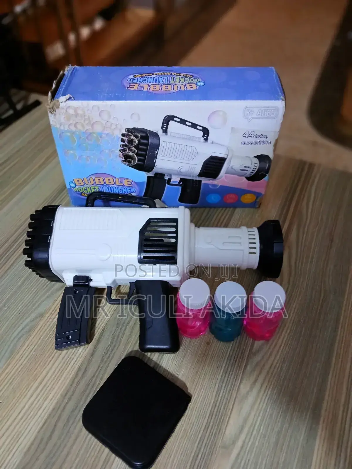 44hole Kids Battery Bubble Bazoka Rocket Lancher Machine Gun