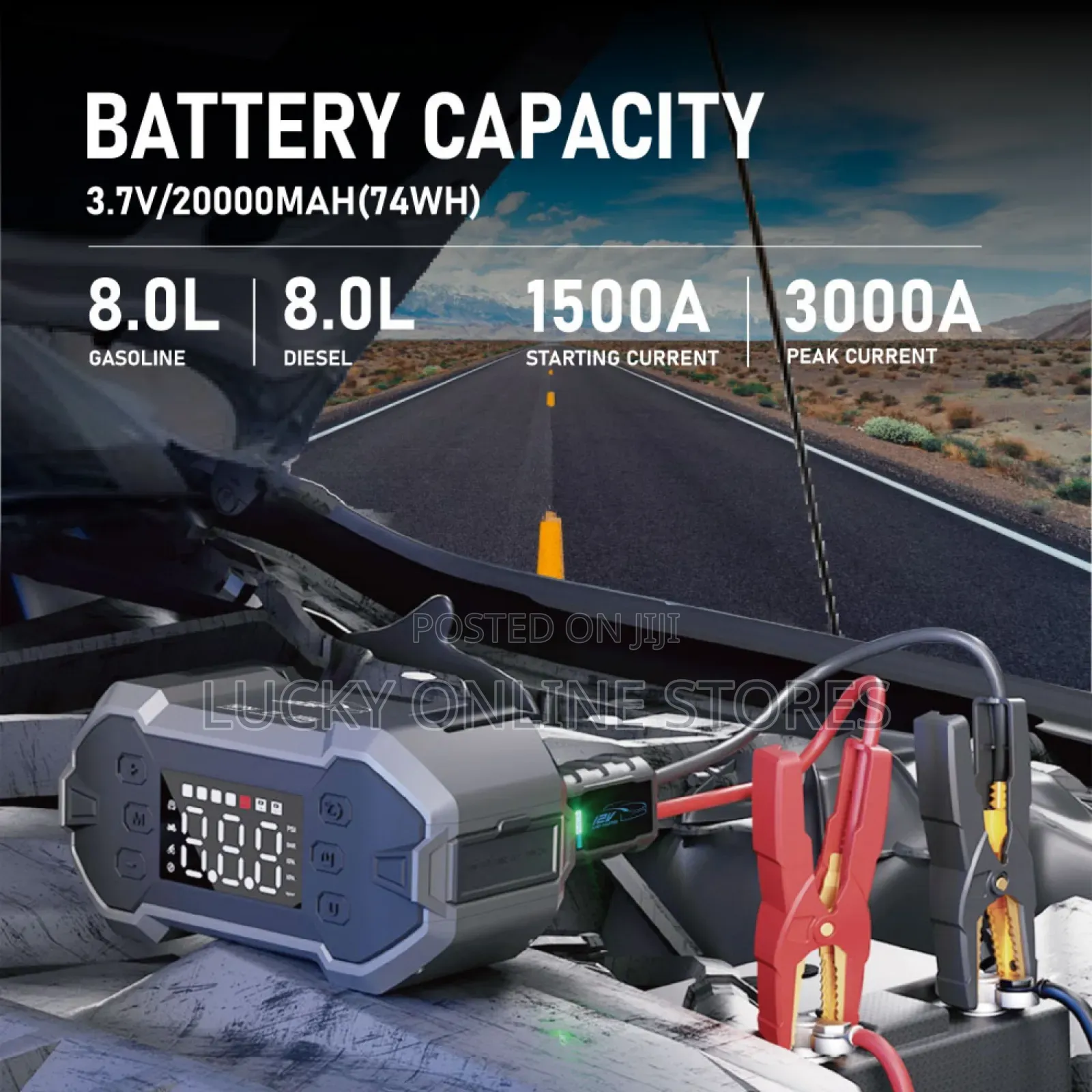 Portable Car Battery Jump Starter