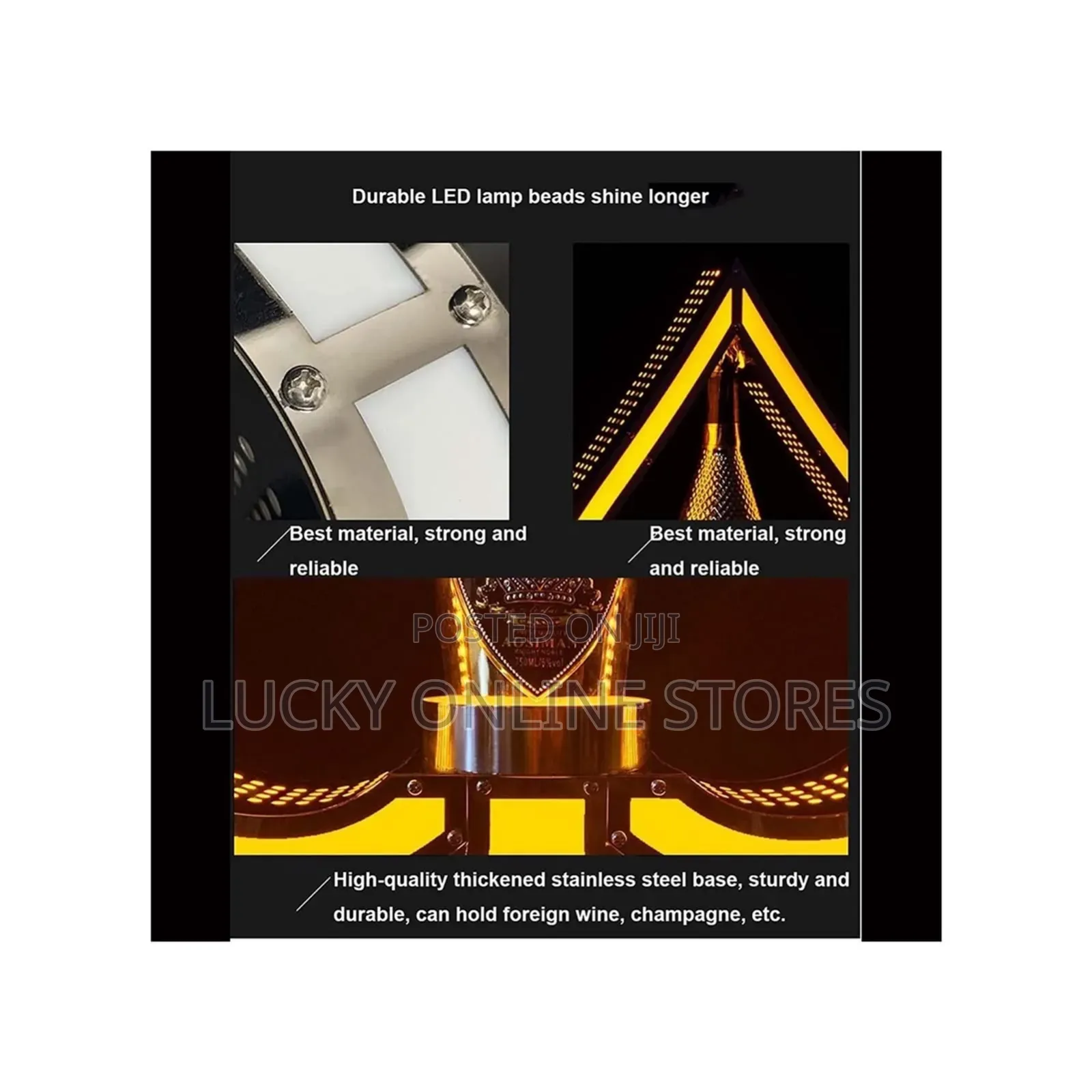 LED Lighted Liquor Bottle Display Holder