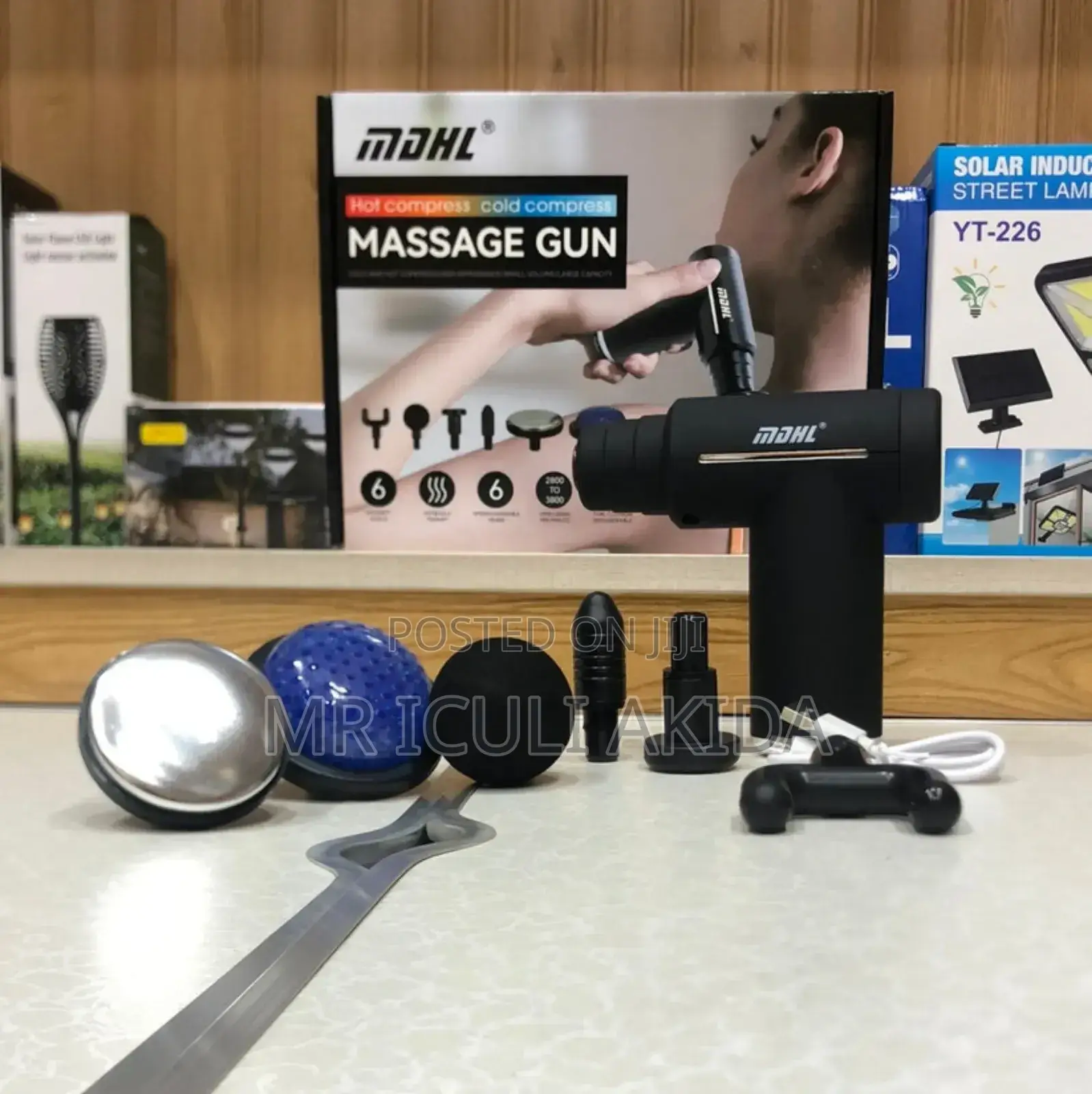 New 6 Gear Hot/Cold Compress Massage Therapy Massage Gun