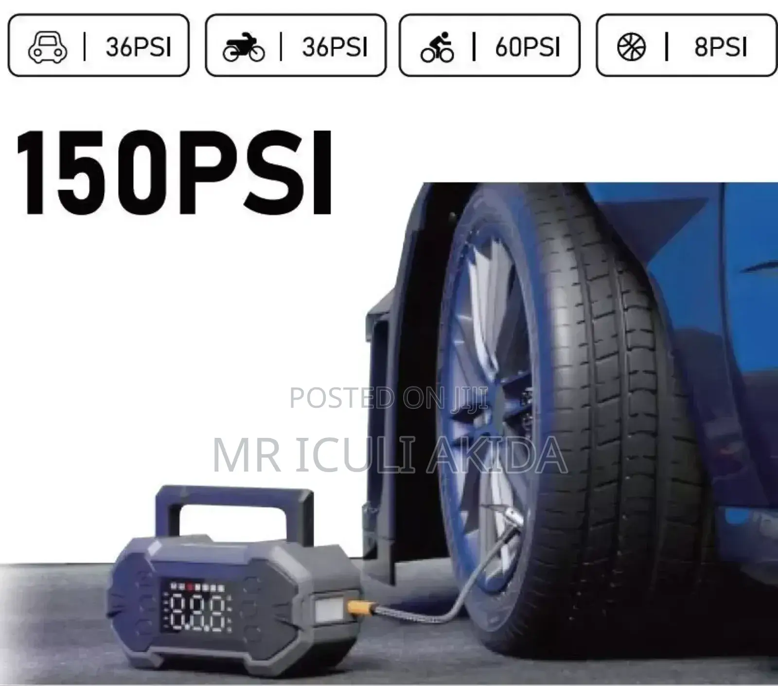 GK 3000A Car Jump Starter WTH 20000mah Boster Pump Powerbank