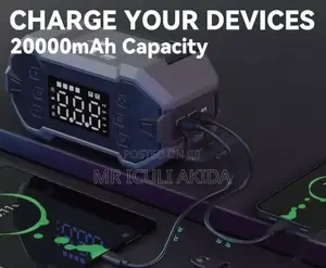 GK 3000A Car Jump Starter WTH 20000mah Boster Pump Powerbank