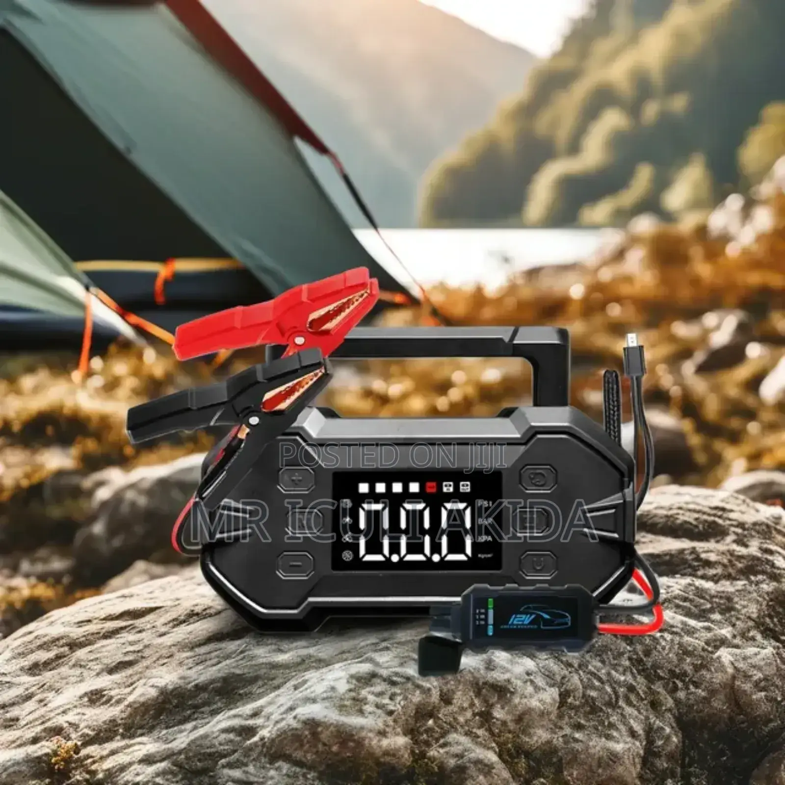 GK 3000A Car Jump Starter WTH 20000mah Boster Pump Powerbank