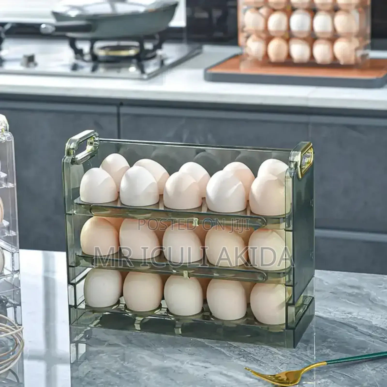 Stackable 30eggs Storage Rack Organiser Container