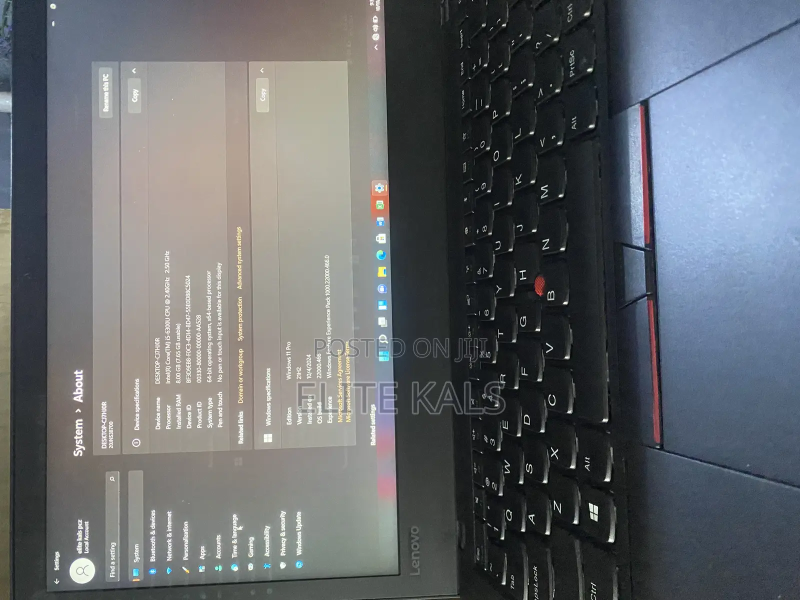 Laptop Lenovo ThinkPad T470 8GB Intel Core I5 SSD 256GB