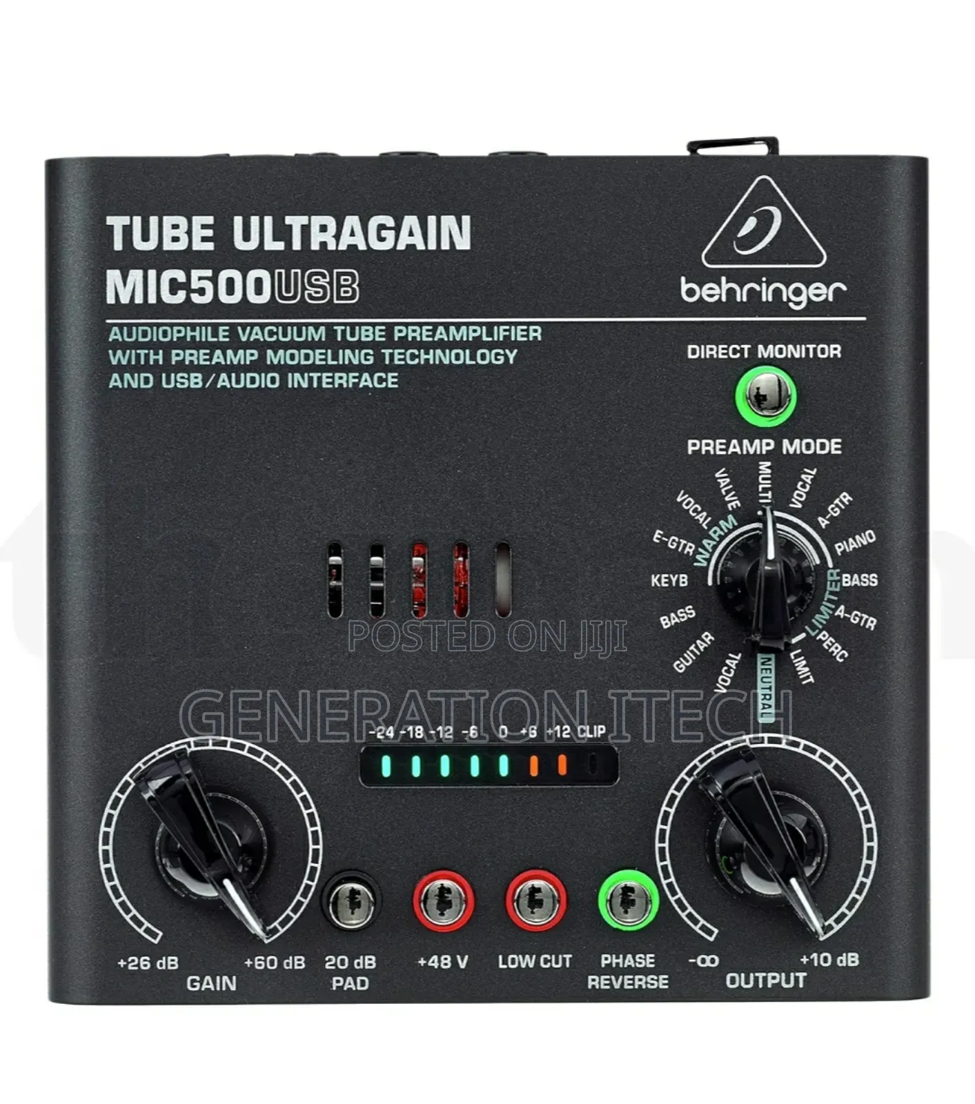 Behringer MIC500USB Audiophile Vacuum Tube Preamplifier