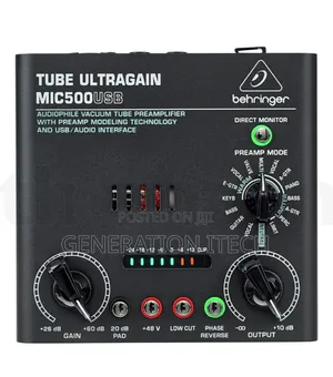 Behringer MIC500USB Audiophile Vacuum Tube Preamplifier