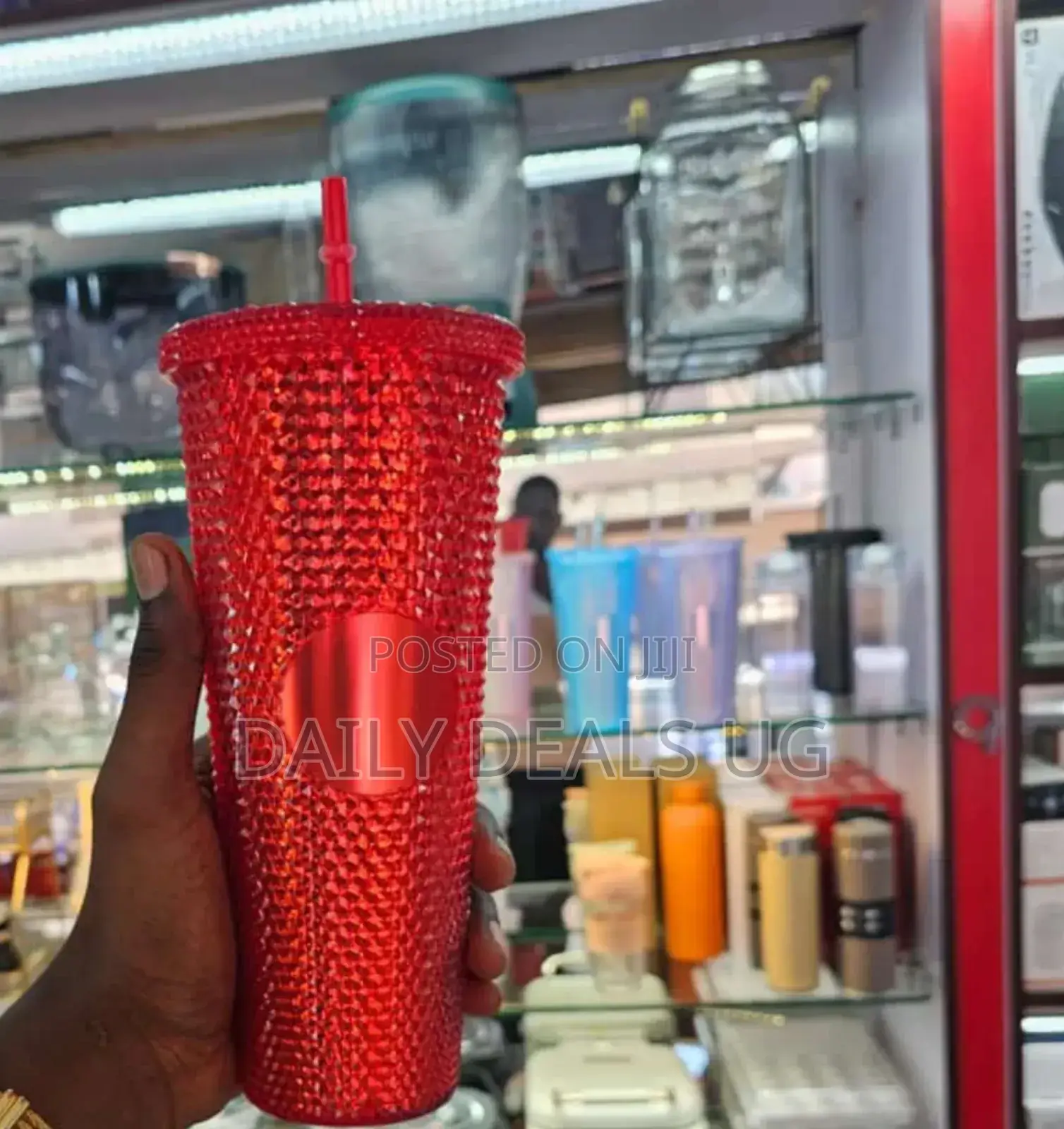 Red Mug Juice Glass