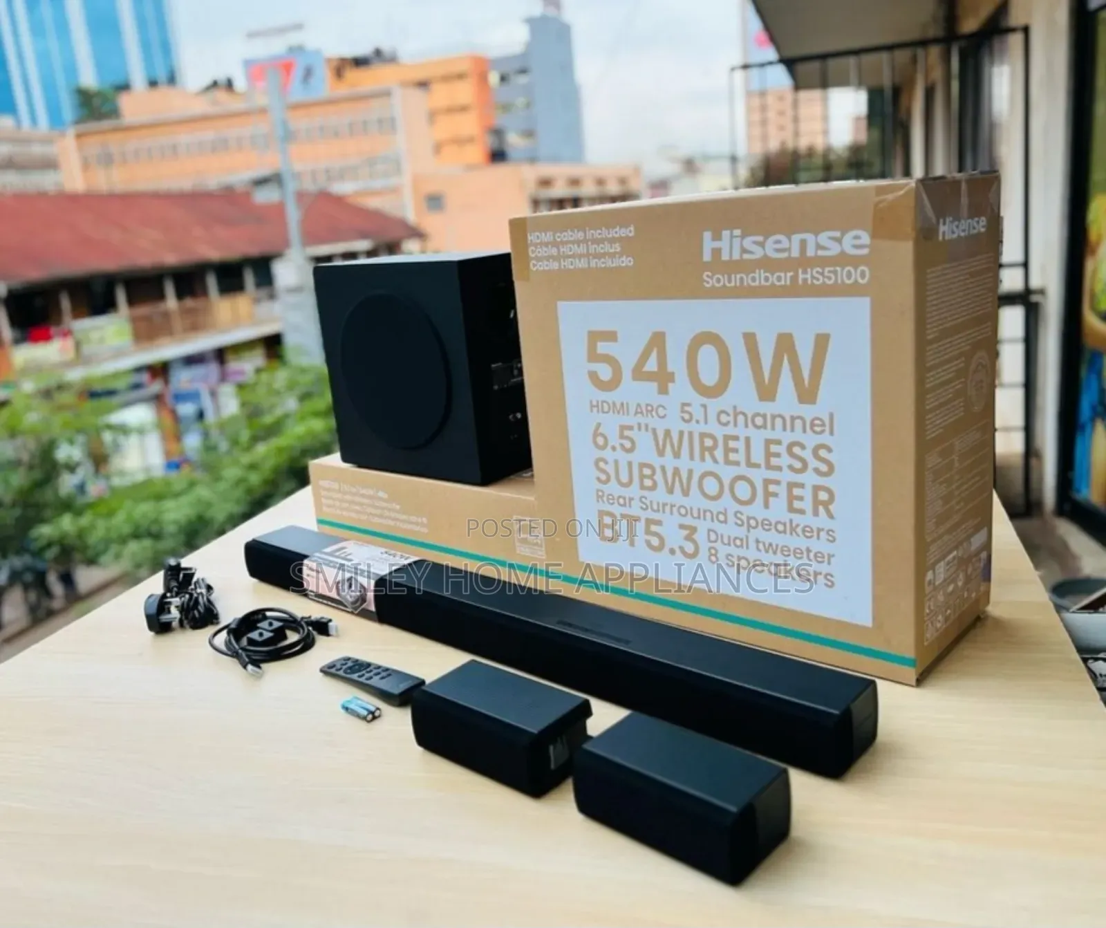 540watts HISENSE SOUNDBAR 5.1channel