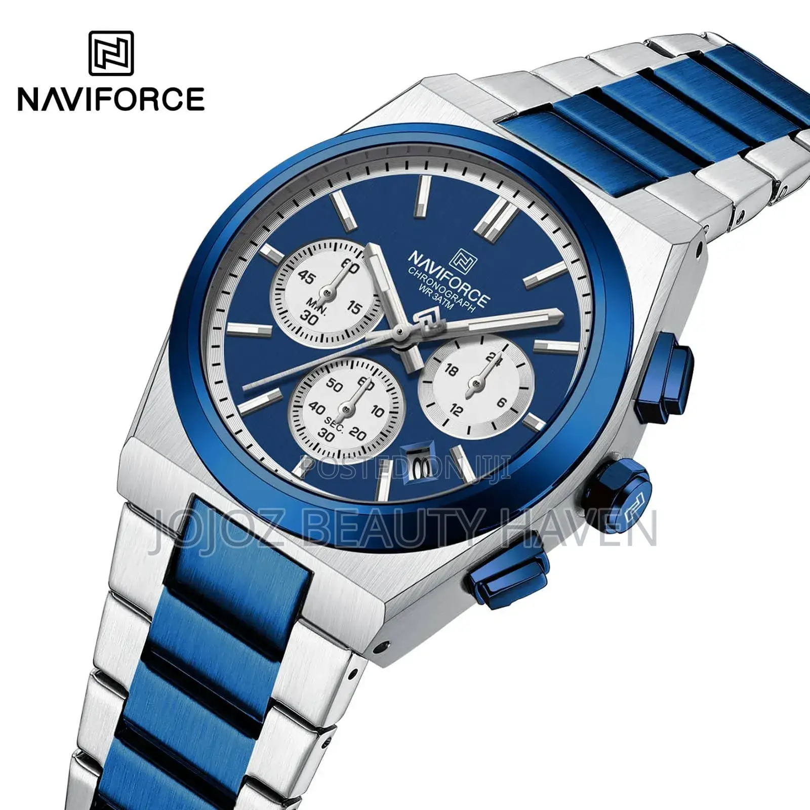 Naviforce Luxurious Men's Watch Blue Silver