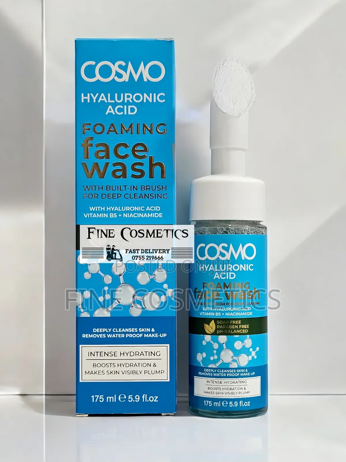 Cosmo Foaming Face Wash Deep Cleansers With Built-in Brush.