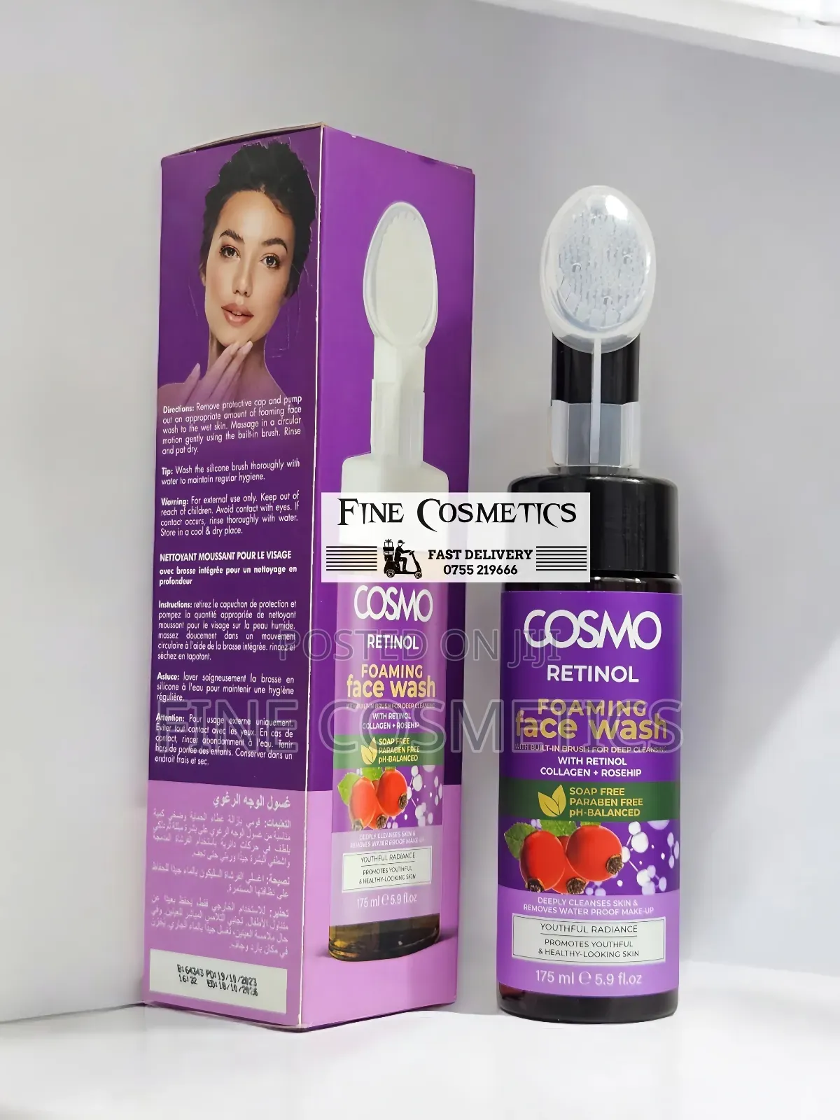 Cosmo Foaming Face Wash Deep Cleansers With Built-in Brush.