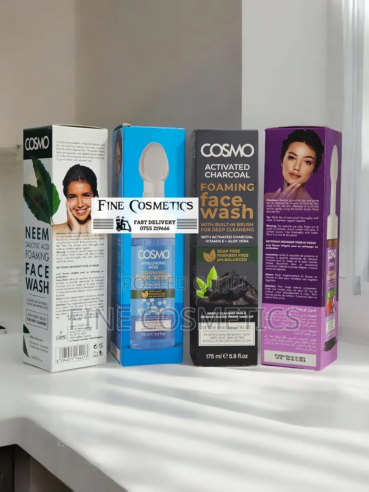 Cosmo Foaming Face Wash Deep Cleansers With Built-in Brush.