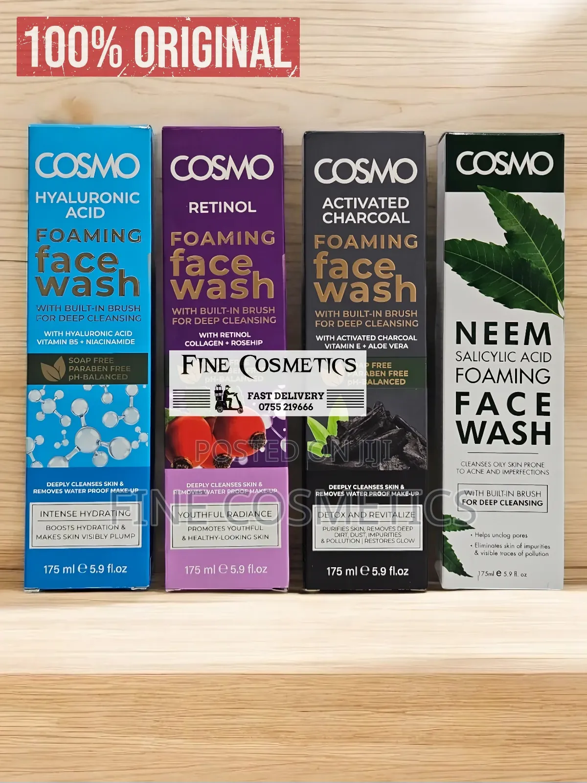 Cosmo Foaming Face Wash Deep Cleansers With Built-in Brush.