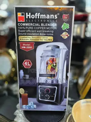 Low Noise 4L Hoffmans Commercial Blender