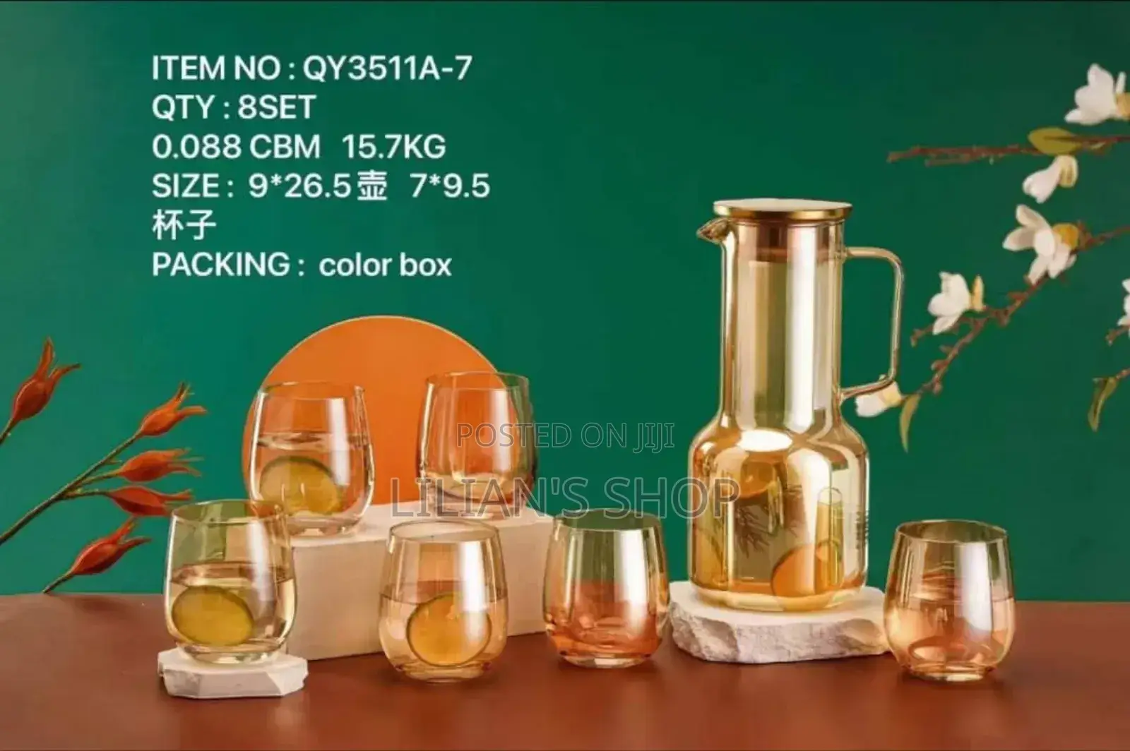 Juice Jug With 6pcs Glasses