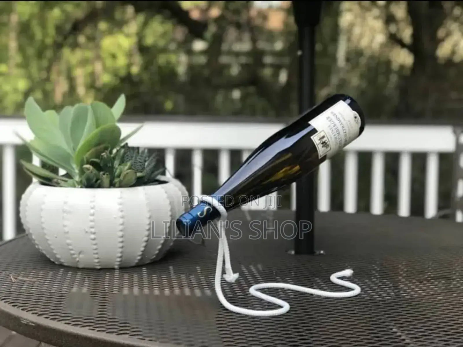 New Wine Bottle Holder -White