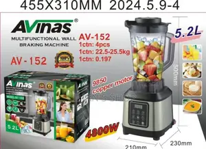 Avinas Large Capacity 5.2L Commercial Blender
