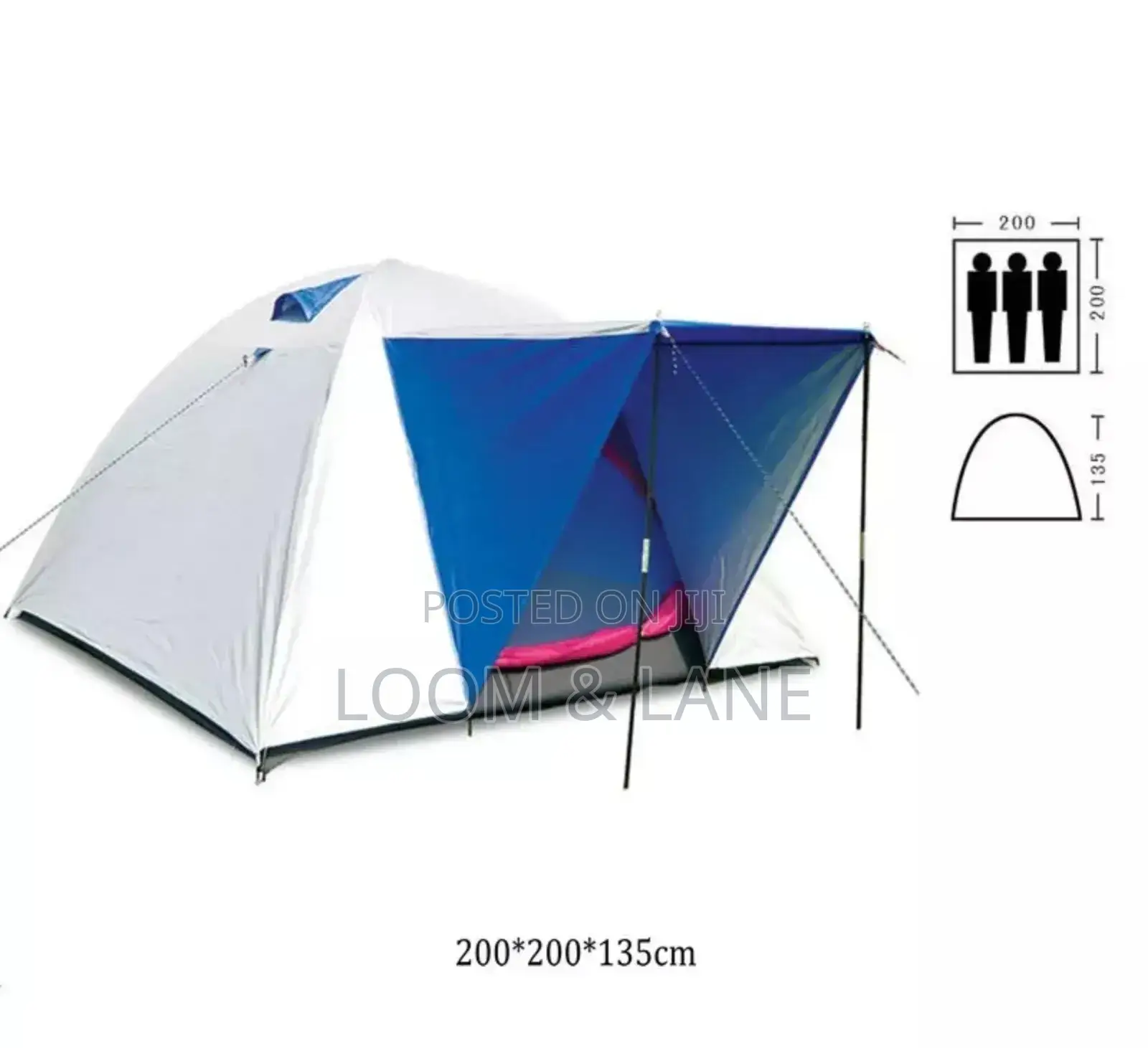 New 3 People Waterproof Camping Tent