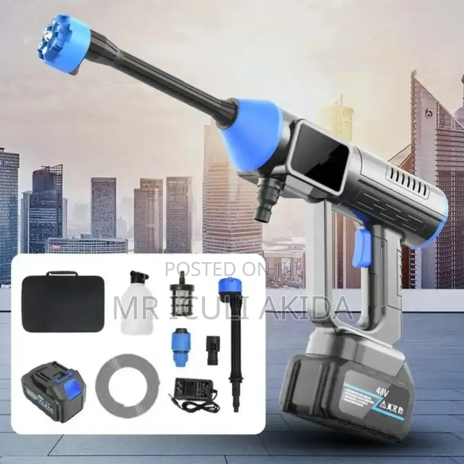 Cordless Handheld Car Pressure Washing Gun