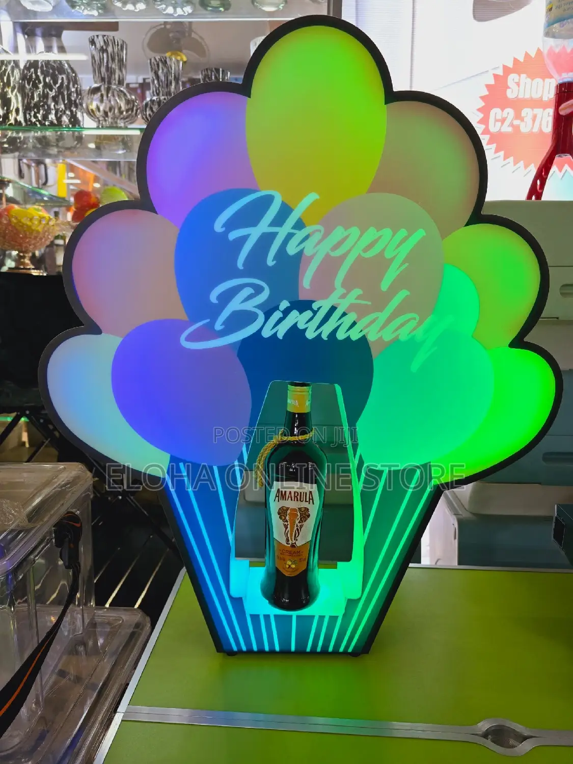 Happy Birthday Wine Presenter
