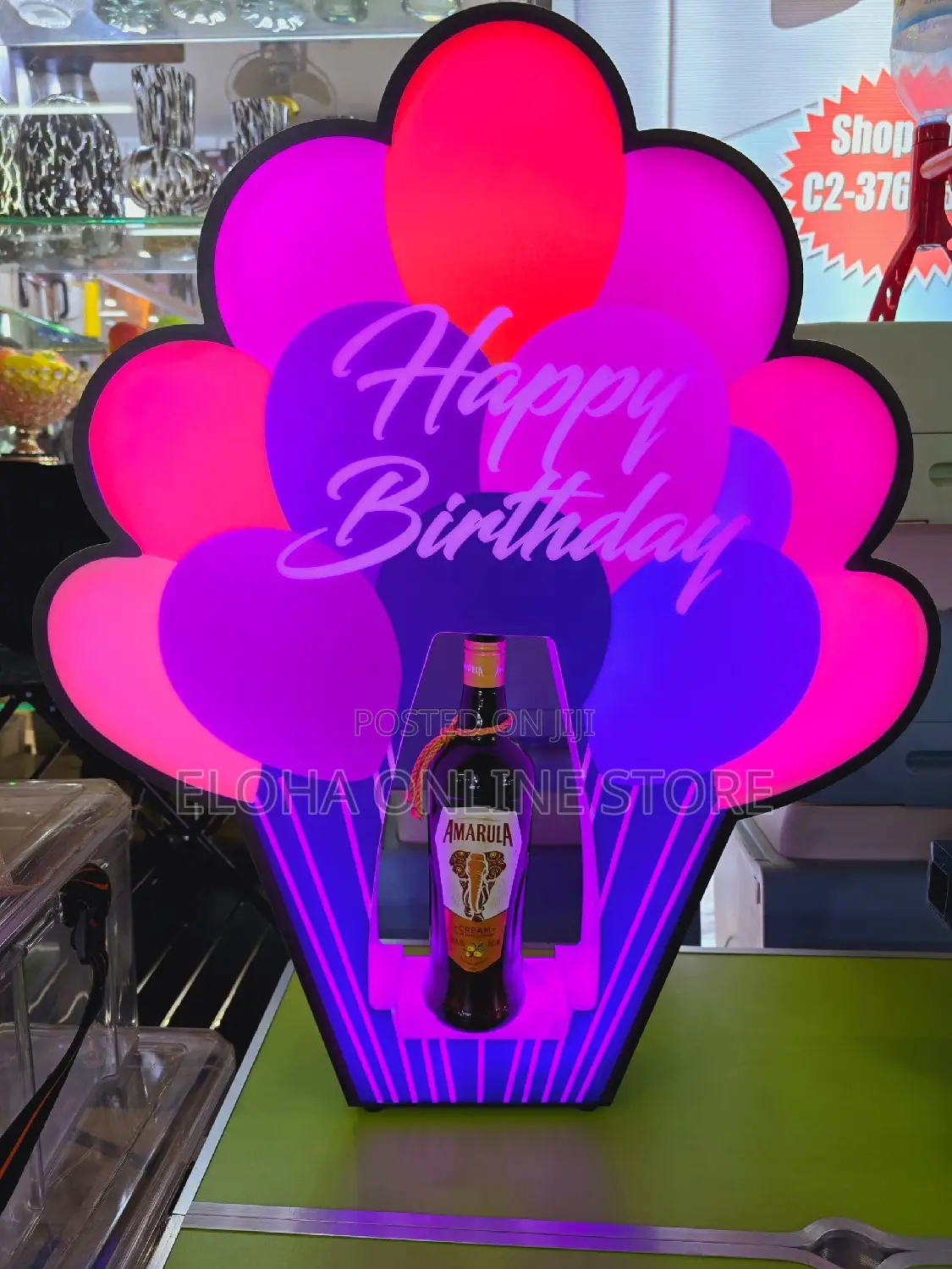 Happy Birthday Wine Presenter
