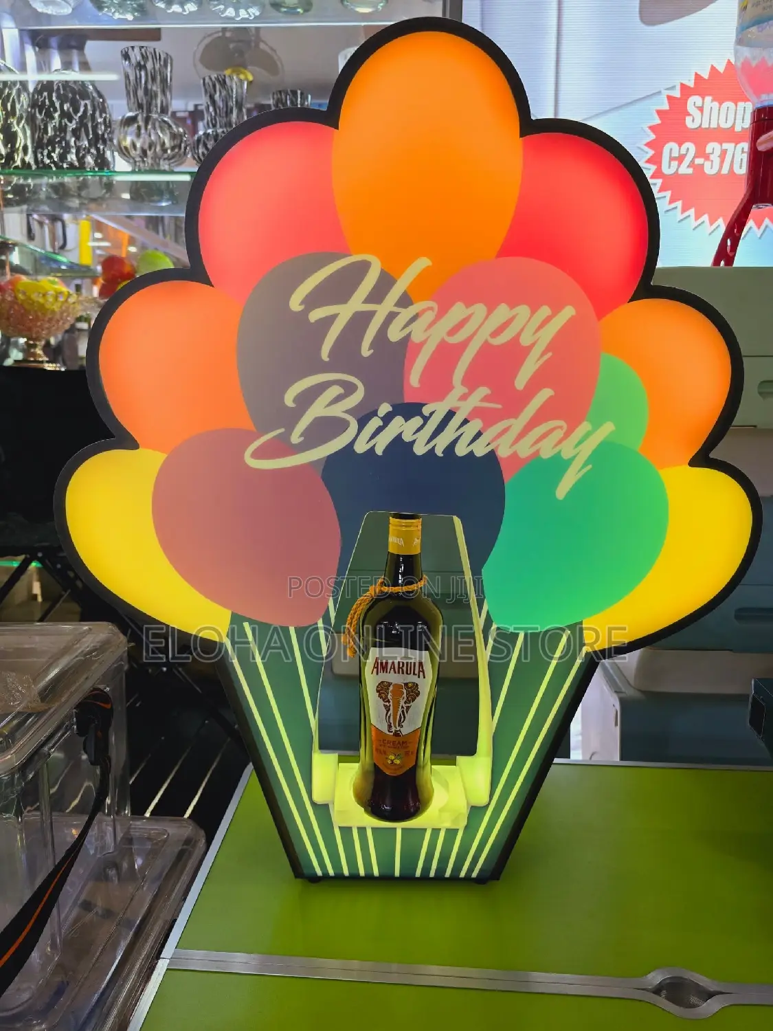 Happy Birthday Wine Presenter