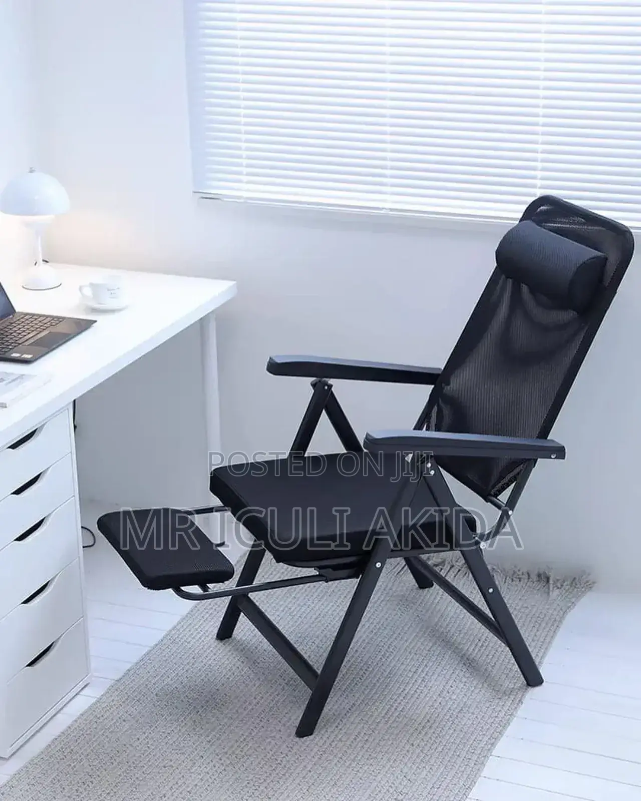 Folding Home Balcony/Camping Inclining Chair WTH Foot Rest
