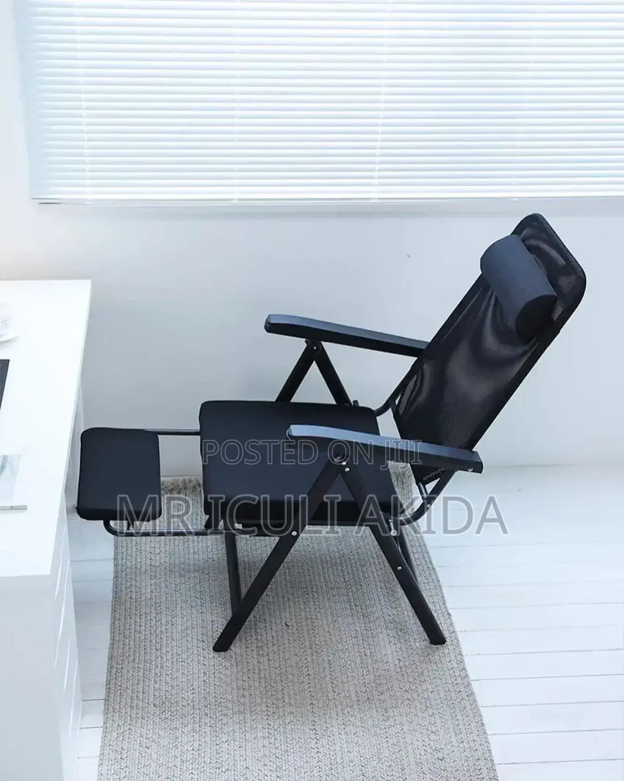 Folding Home Balcony/Camping Inclining Chair WTH Foot Rest