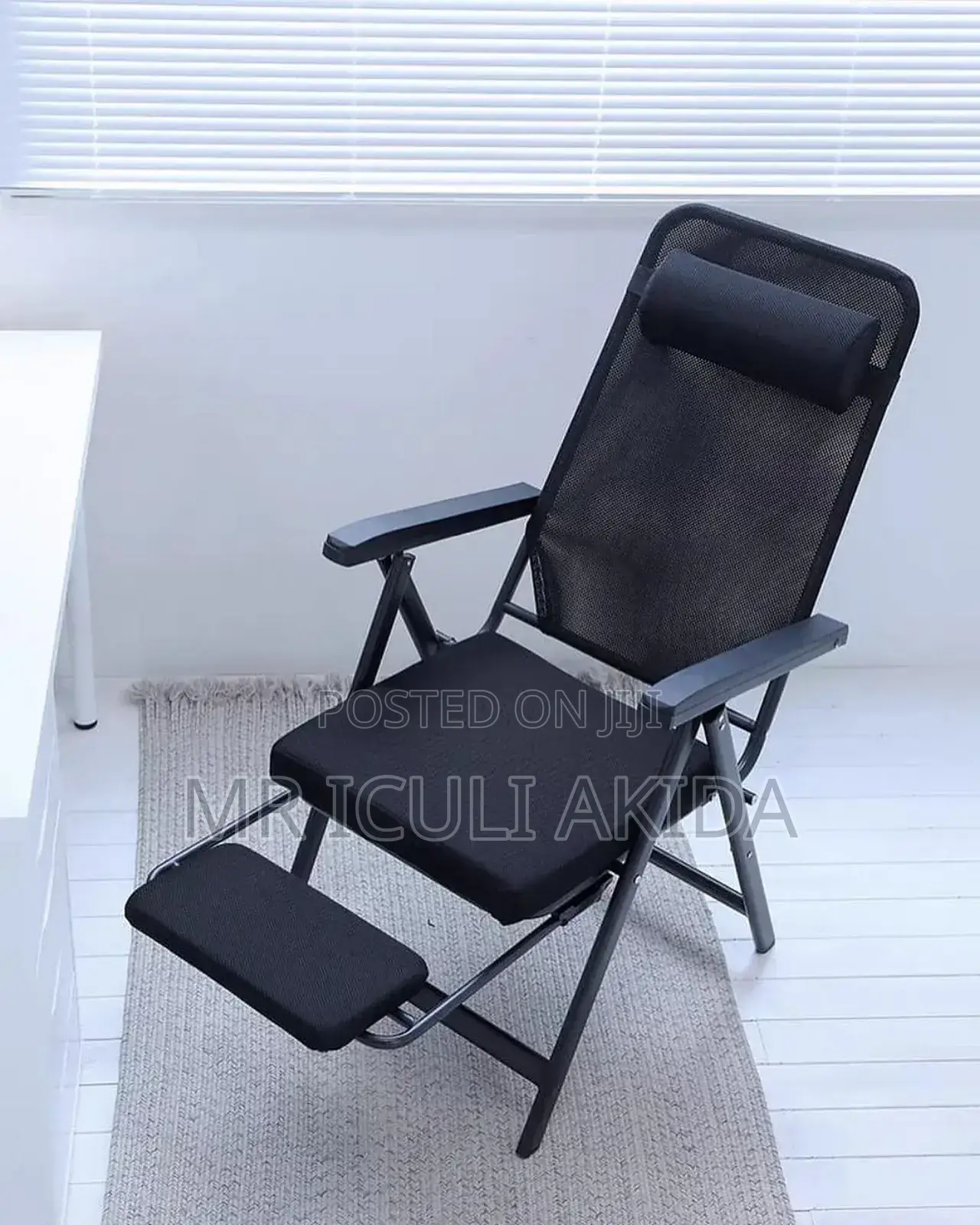 Folding Home Balcony/Camping Inclining Chair WTH Foot Rest
