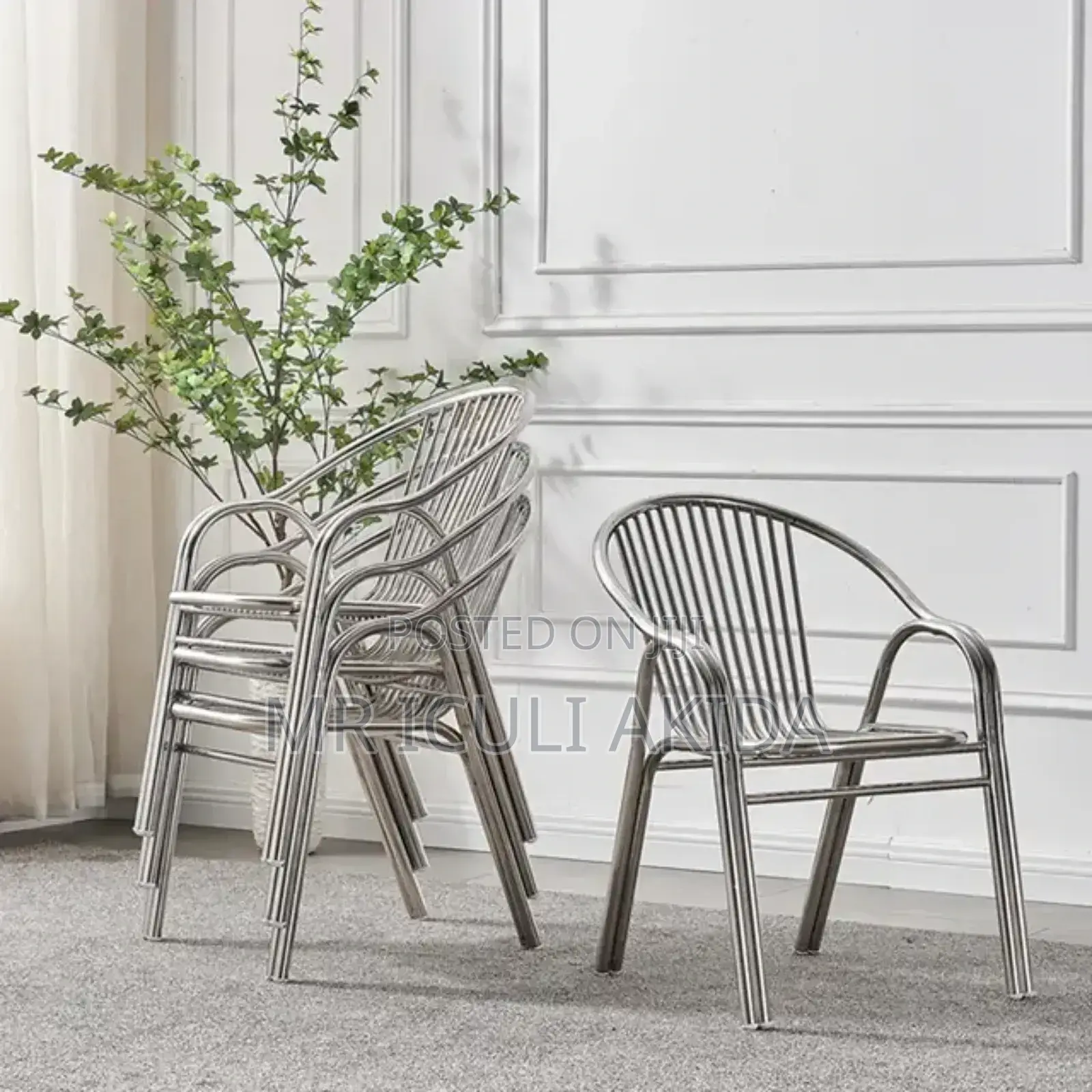 Thickened Stainless Steel Double Tube Events, Hotel Chairs