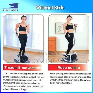 4-in-1 Stepper Chair Twister, Resistance Bands, White