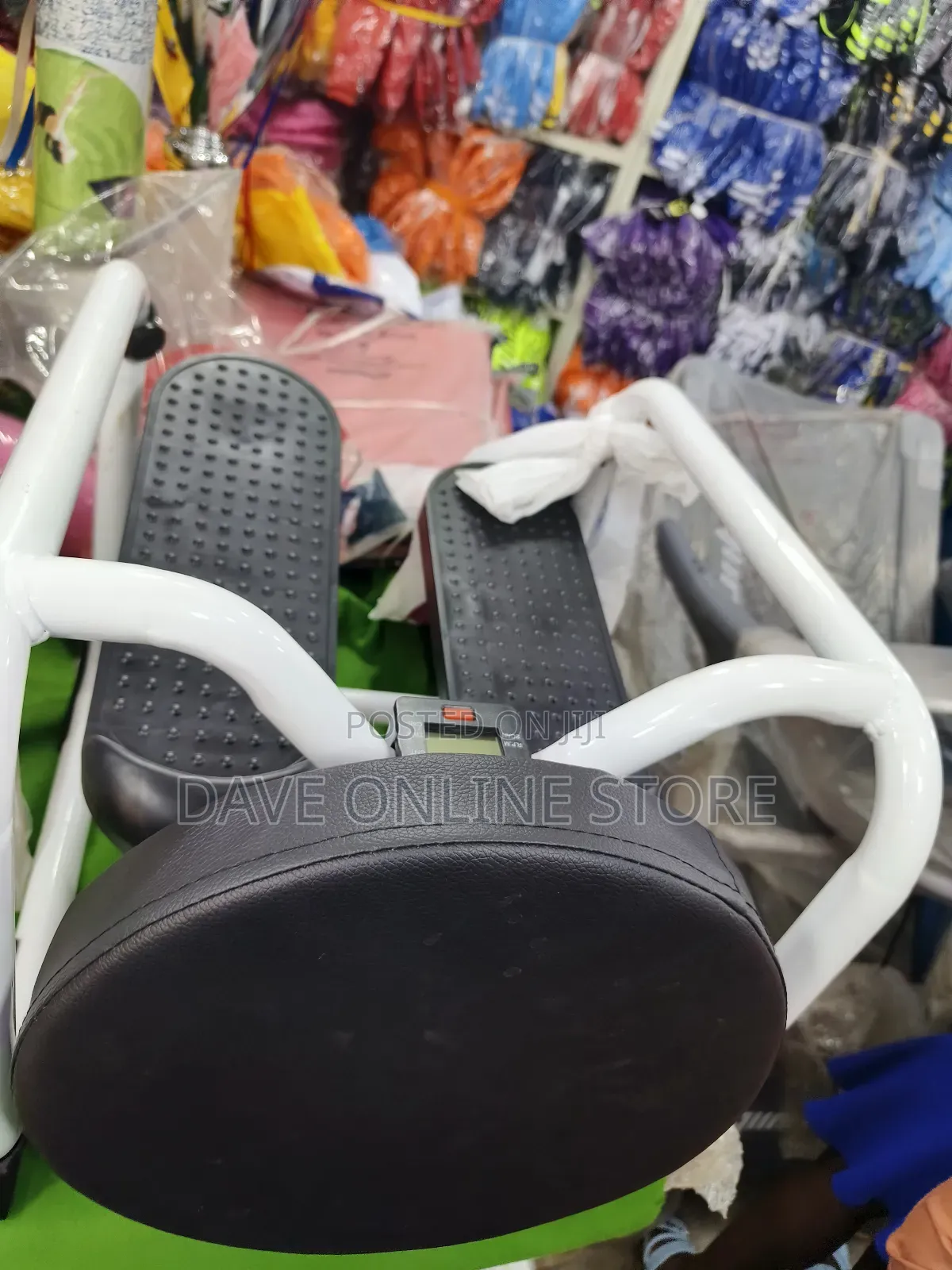 4-in-1 Stepper Chair Twister, Resistance Bands, White