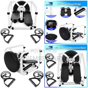 4-in-1 Multifunctional Stepper Chair With Twister, White