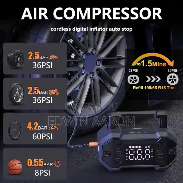 Car Jump Starter With Air Compressor 12V