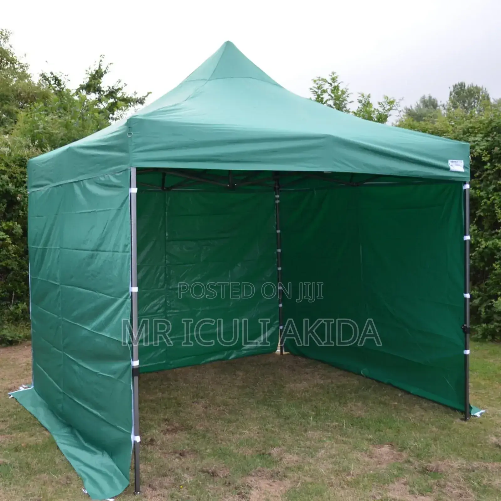 3x3mtrs Army Green Outdoor Exhibition Tent WTH Side Cloth