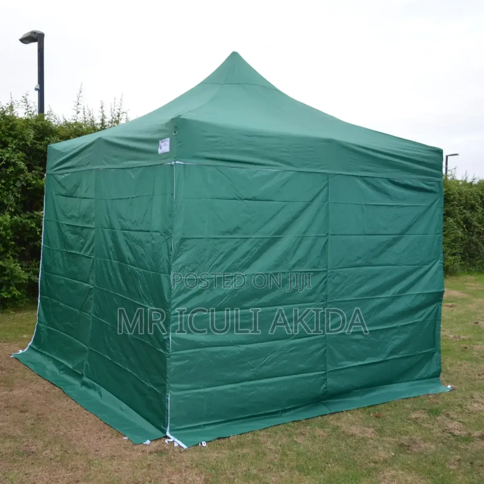 3x3mtrs Army Green Outdoor Exhibition Tent WTH Side Cloth