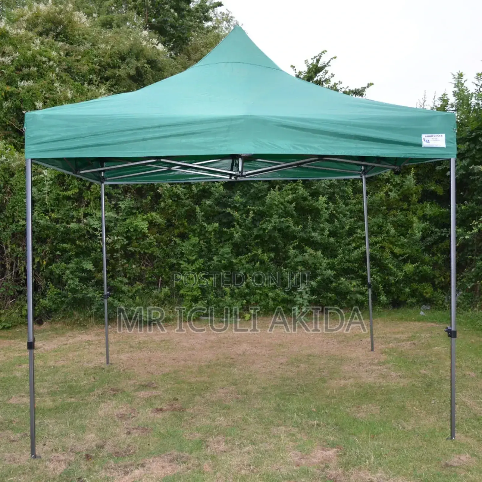 3x3mtrs Army Green Outdoor Exhibition Tent WTH Side Cloth