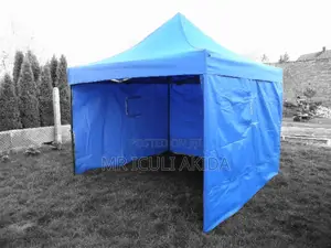 3x3mtrs Blue Gazebo Folding Exhibition Tent WTH Side Cloth